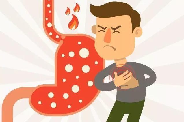 胃炎:过多的胃酸分泌刺激胃黏膜,会产生"烧心"症状.
